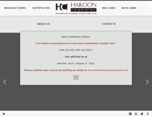 Tablet Screenshot of harooncorporation.com
